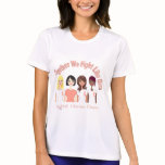 Uterine Cancer Together We Fight Like Girls t-shirts
