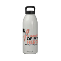 Uterine Cancer Tribute In Memory of My Hero Drinking Bottle