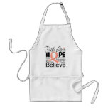 Uterine Cancer Typographic Faith Love Hope aprons