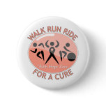 Uterine Cancer Walk Run Ride For A Cure buttons