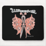 Uterine Cancer Warrior Celtic Butterfly mousepads