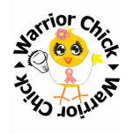 Uterine Cancer Warrior Chick t-shirts