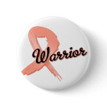 Uterine Cancer Warrior Grunge Ribbon Pins