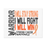 Uterine Cancer Warrior postcards