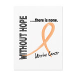 Uterine Cancer Without Hope 1 postcards
