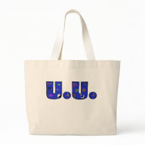 UU Blue Religious Symbols Bag