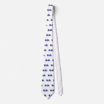 UU Blue Religious Symbols Tie