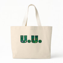 UU Green Religious Symbols Canvas Bags