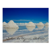 uyuni salt plain pyramids post card