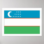Uzbekistan Flag Posters