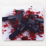 Uzi Gun Bloody Mouse Pads