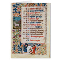 V.25-3 Fol.12v The Month of December Cards