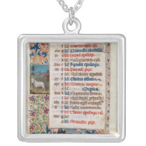 V.25-3 Fol.12v The Month of December Personalized Necklace