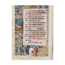 V.25-3 Fol.12v The Month of December Postcard