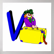 V Clown Print