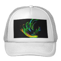 V Flame - Colourful Fractal Flame Trucker Hat