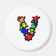 V FRIDGE MAGNET
