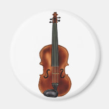 V is for Violin Fridge Magnet