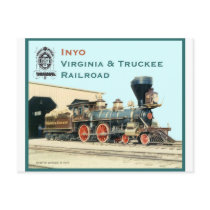 V&T Railroad Inyo engine Post Card