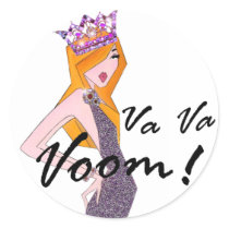 Va Va Voom! Diva Stickers