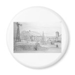 Vacant farm house magnets
