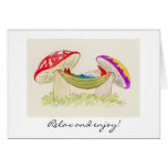 Vacationing Gnome card