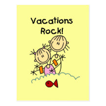 Vacations Rock T-shirts and gifts Postcards