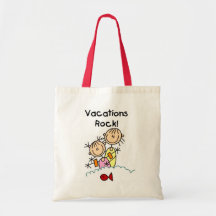 Vacations Rock T-shirts and gifts Tote Bags