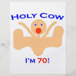 Vache 70 sainte ! prospectus avec motif