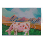 Vache à lait de fraise par Stephen R. Carte De Vœux