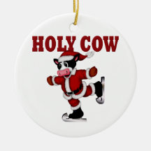Vache de patinage à Noël Décoration Pour Sapin De Noël