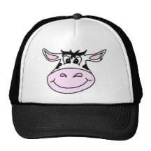 Vache de sourire casquette de camionneur