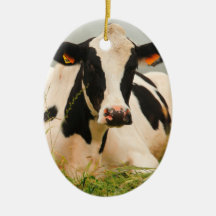 Vache du Holstein Ornement De Noël