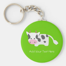 Vache mignonne et adorable porte-clefs