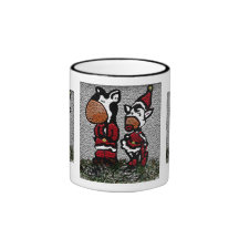 Vaches à Noël Tasse