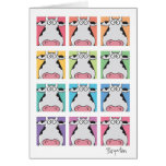 VACHES SÉRIEUSES CARTE DE VŒUX