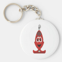 Vacuum Cartoon Red Key Chain