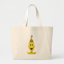 Vacuum Cartoon Yellow Tote Bags