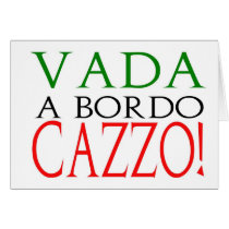 Vada a bordo Cazzo postcard
