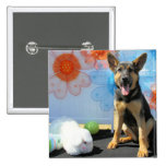 Vada - German Shepherd -1 Pinback Button