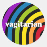 VAGITARIAN Definition Stickers