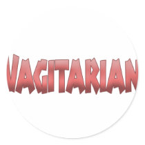 Vagitarian Round Sticker