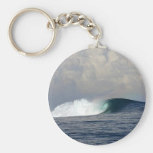 Vague surfante de grand océan porte-clefs