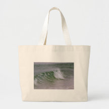 Vague verte de l'eau et de plage sacs