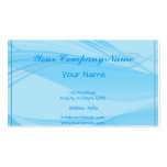 Vagues bleues modèle de carte de visite