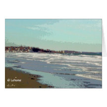 Vagues de plage -- invitation cartes de vœux