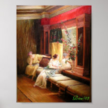 Vain Courtship - Alma Reproduction Print on Canvas