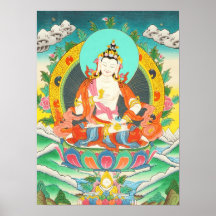 Vajrasattva Thangka Poster