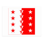 Valais Flag Postcards