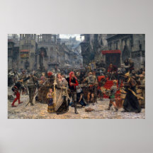 Valdemar Atterdag holding Visby to ransom, 1361 Posters